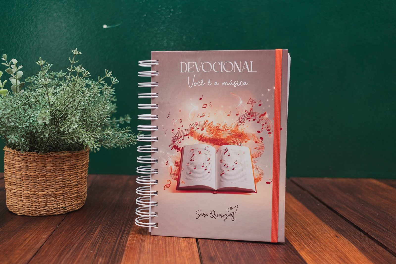 Caderno devocional Você é a Música — capa