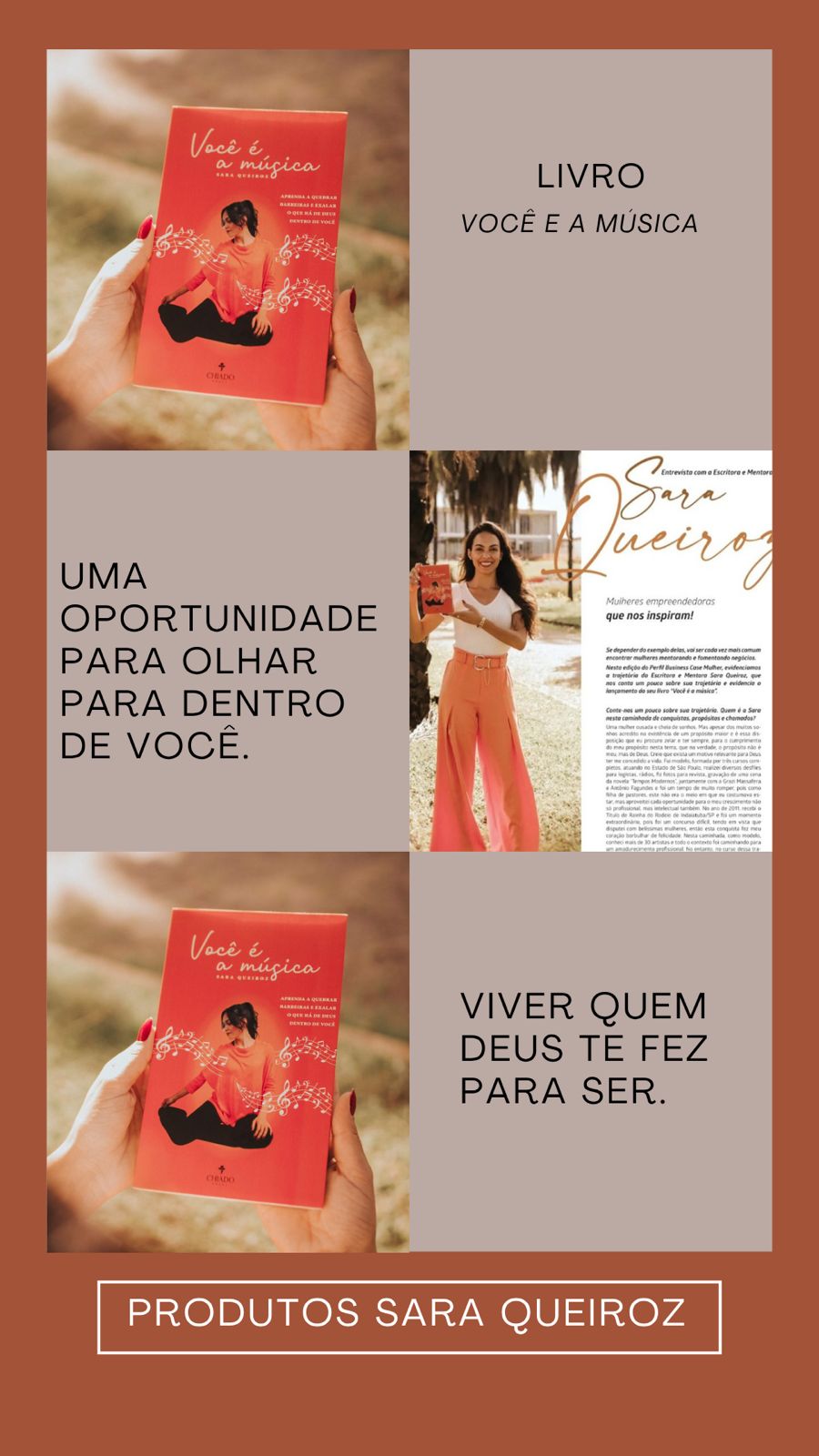 Livro Você é a Música, de Sara Queiroz