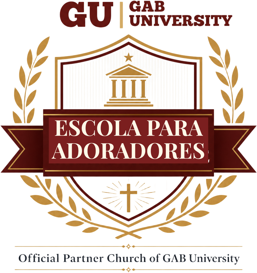 Selo Official Partner Church of GAB University — Escola para Adoradores